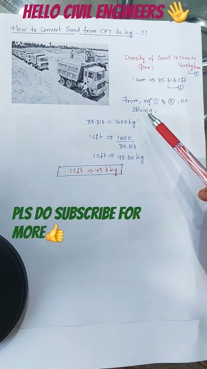 How To Convert SAND From CFT To KG civil sandconversion how-to-convert-kg-hr-to-m3-hr-m3-hr-to-kg-hr-kg-hr-to-m3-hr-unit
