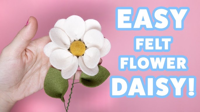 easy Felt Flowers. you can do it!!) basic way to make. Part 1 