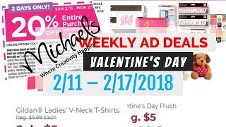 Michaels Coupon Deals February 11 - 17, 2018 Valentine's Day screenshot 4