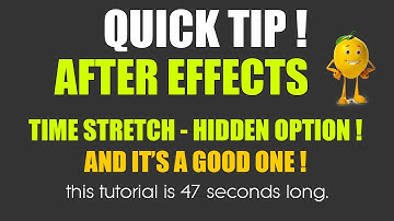 After Effects Time Stretch -  Hidden Option Tutorial