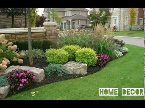 Home front yard ideas modern home front yard design - YouTube
