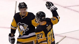 Guentzel Sets Up Sid With Slick Toe-Drag