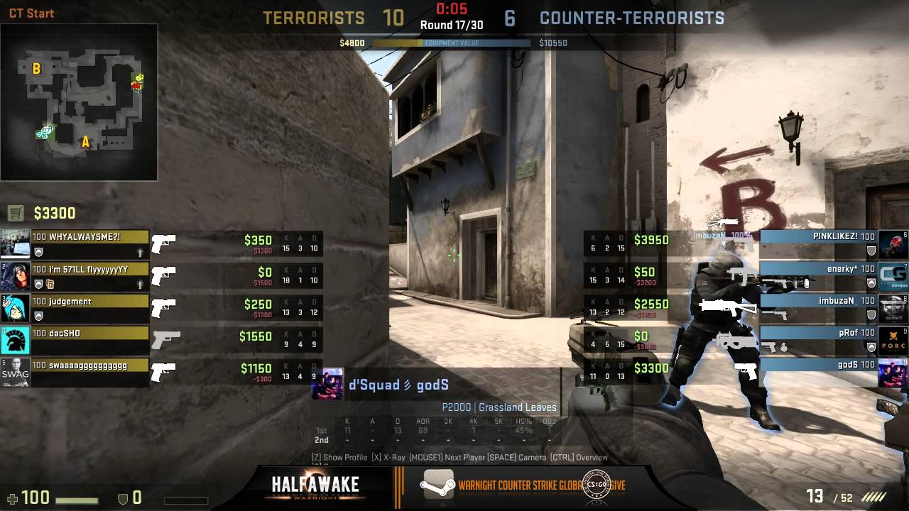 Semifinala halfawake Warnight CS:GO editia 2 justin.tv founders