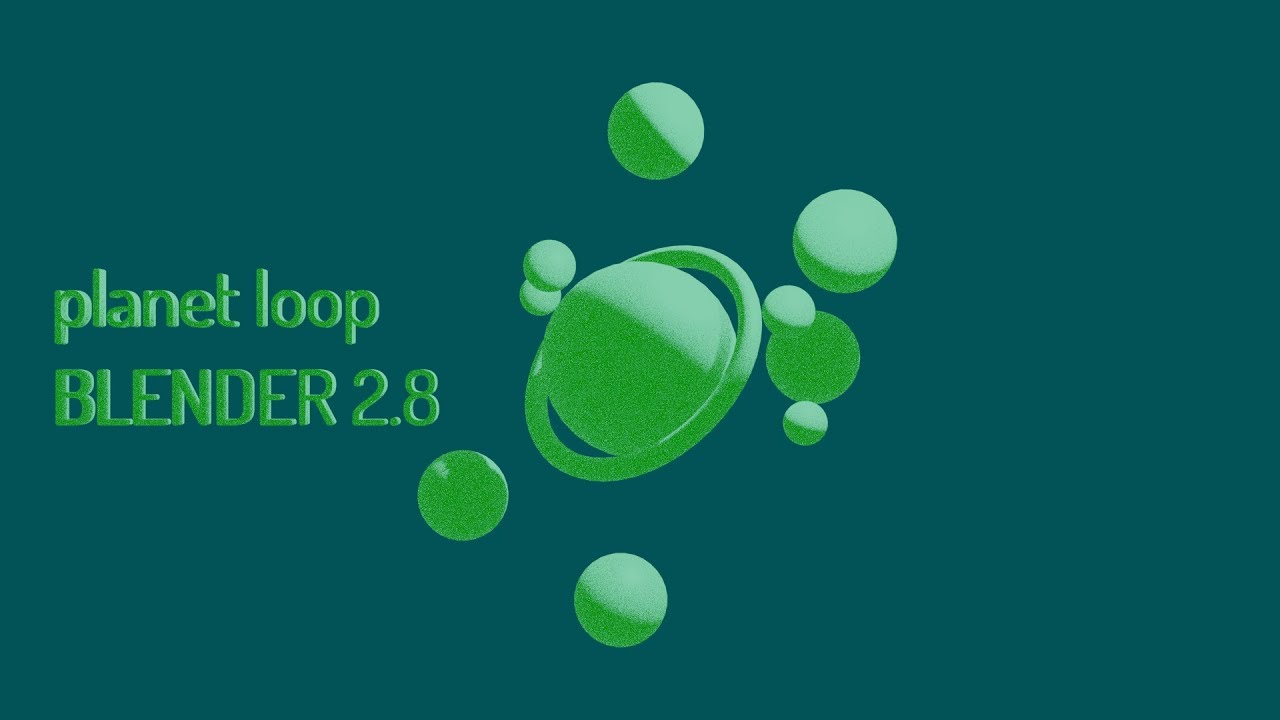 EASY CARTOON PLANET LOOP TUTORIAL | BLENDER 2.8 - YouTube