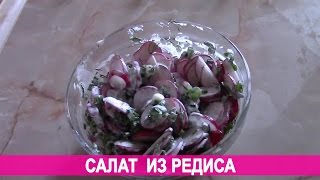 Салат из редиса. Вкусный салат из редиса, зеленого лука и сметаны. Салат из редиса. Вкусный салат из редиса, зеленого лука и сметаны.