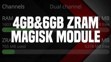 ZRAM MODULE /GET 4/6GB ZRAM ON YOUR DEVICE! MAGISK MODULE!