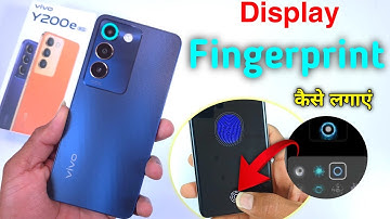 Vivo y200e 5g fingerprint screen lock fingerprint lock setting in Vivo y200e 5g/fingerprint sensor