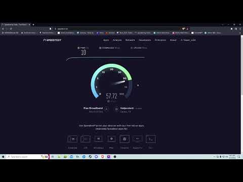 My Internet connection: Rise Broadband: Roof mounted Satellite to fixed Tower 6 miles away.