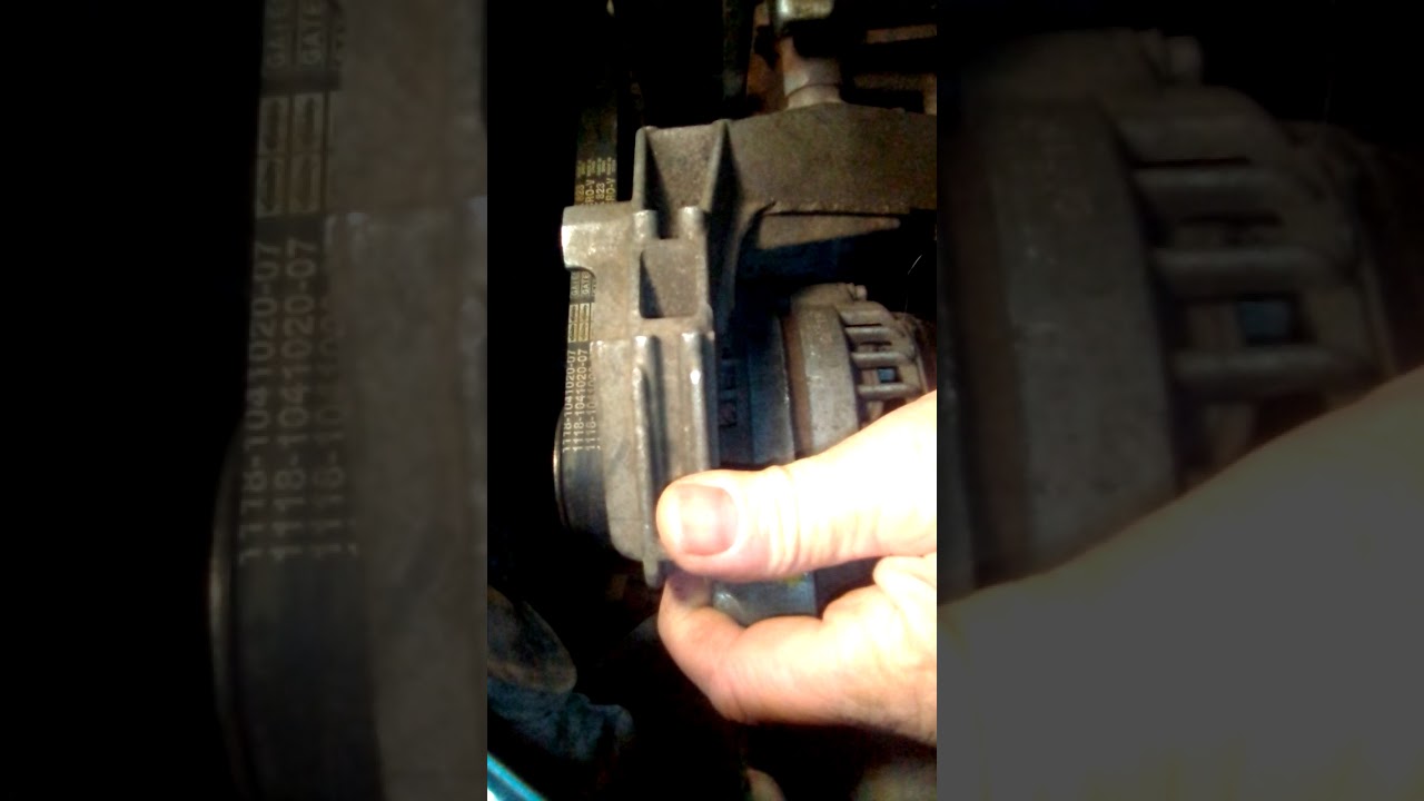 Как быстро снять ремень генератора без натяжителя на Калине - YouTube