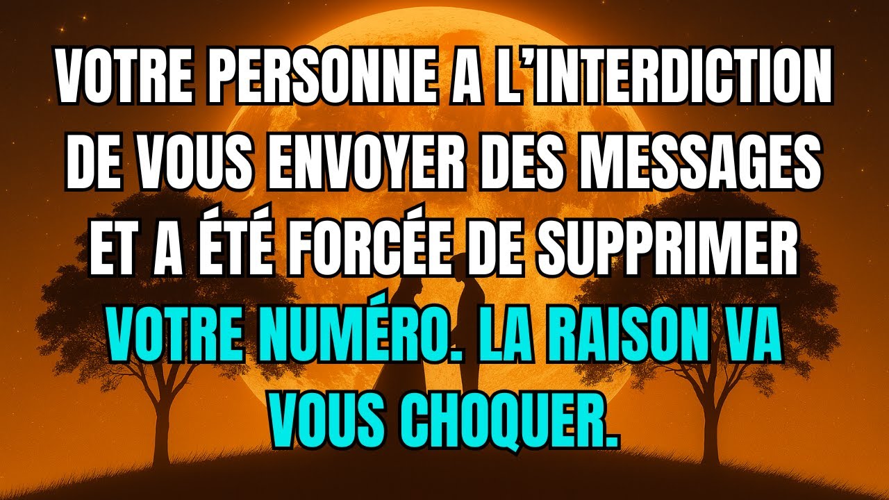 Les anges disent que Votre personne a l’interdiction de vous envoyer des messages et a été forcée...