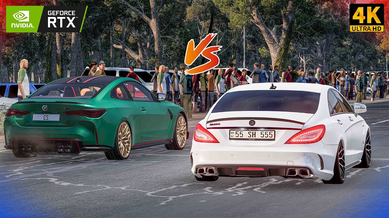 Соседская гонка ⚡️ Аренда гаража CLS V12 против BMW M3 CS 2023 I6 TW | Драйвер BeamNG | Автомобиль