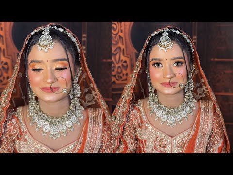 Indian bridal makeup step by step 2026 | Indian skin tone pe perfect makeup sikha | Shruti makeover