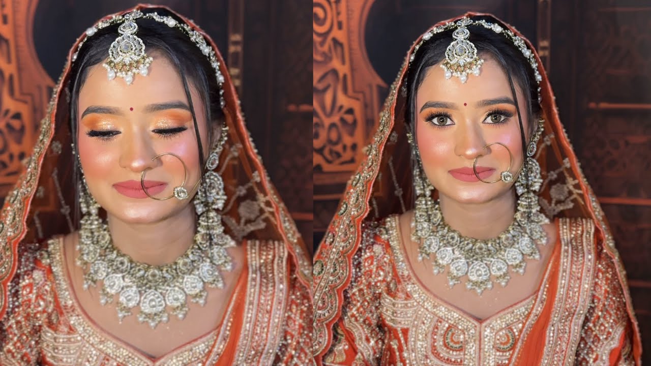 Indian bridal makeup step by step 2026 | Indian skin tone pe perfect makeup sikha | Shruti makeover 