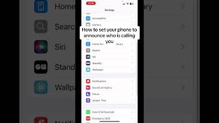 How to set your phone to announce who is calling you#begginers #iphone #teaching screenshot 5