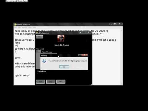 How to make a Spammer in Visual Basic 2008/2010, easy code