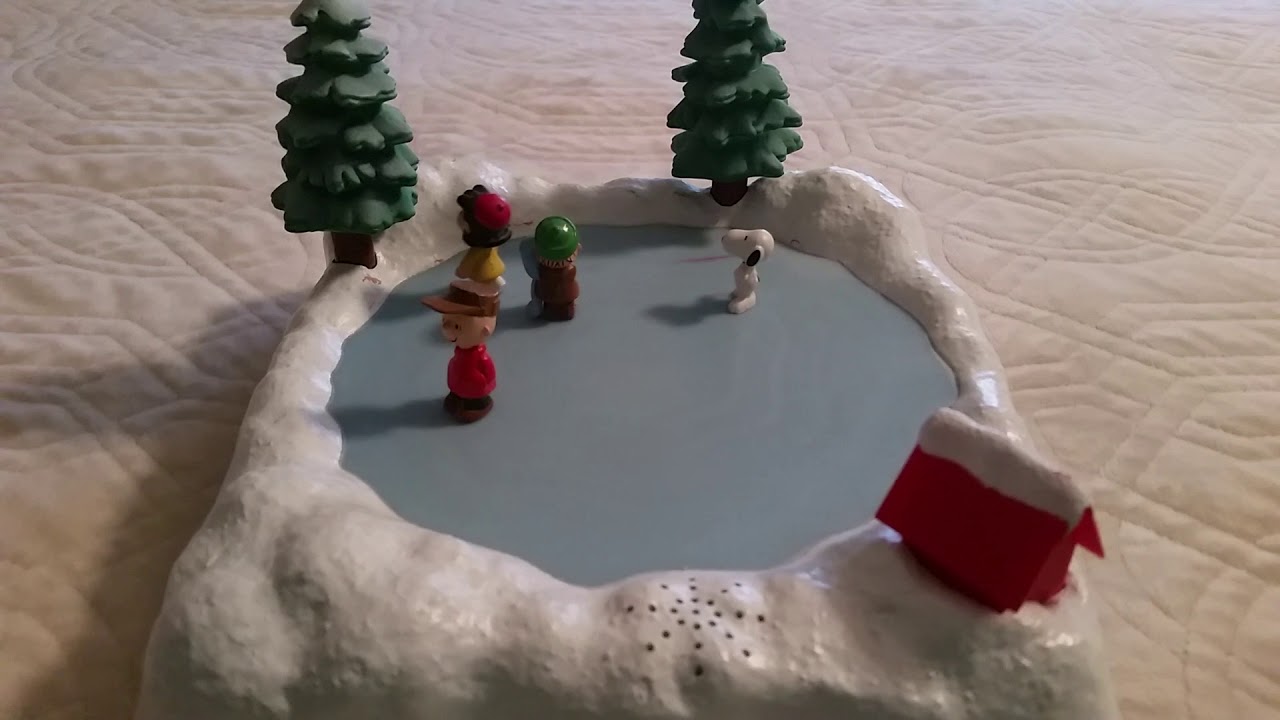 Peanuts A Charlie Brown Christmas Musical Skating Pond Toy YouTube