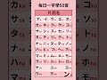 片假名 日文50音 每日一字 片假名 日文50音 每日一字