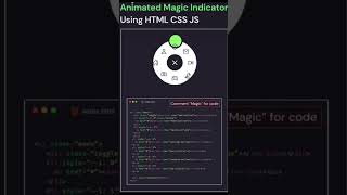 animated magic indicator using html css js #coding #html #html5 #css #css3 #java #javascript #php
