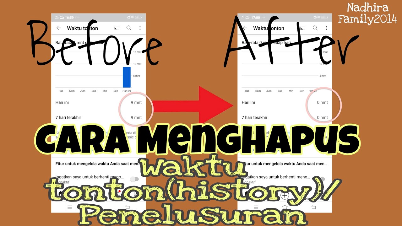 cara menghapus history di youtube YouTube