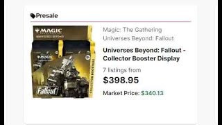 FALLOUT COLLECTOR BREAKS $400.00 +