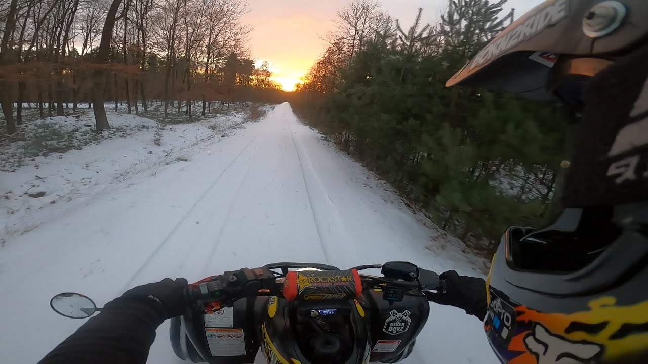 Suzuki Ltz 400 Zimowe upalanie | Drifty | Dominator Mx2 na Przelocie 🔊❄️🚀🔥