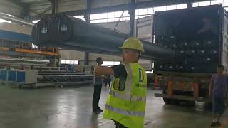 How to load the 1.0mm HDPE geomembrane?