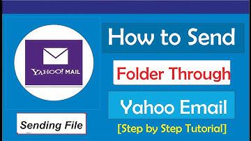 How to Attach and Send a Folder Through Yahoo Email