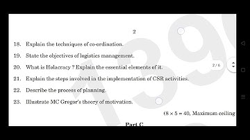 1st sem business management 2021 year question paper calicut university