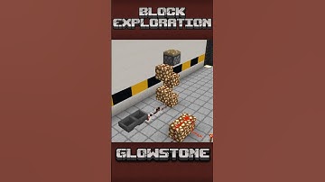 Glowstone looks great! (explained) #blockexploration #minecraftbuilding #minecrafttutorial