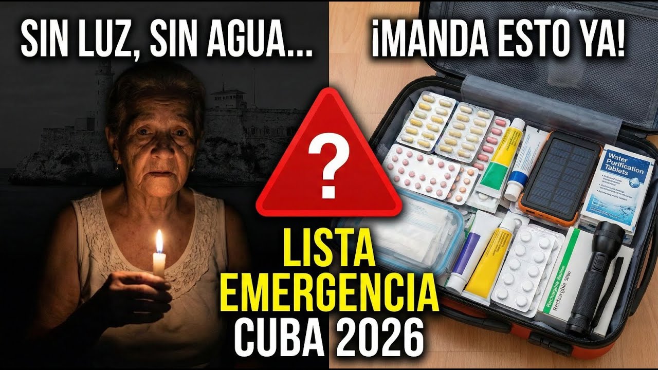 Si tienes familia en Cuba, MIRA ESTO (Lista de emergencia médica 2026)