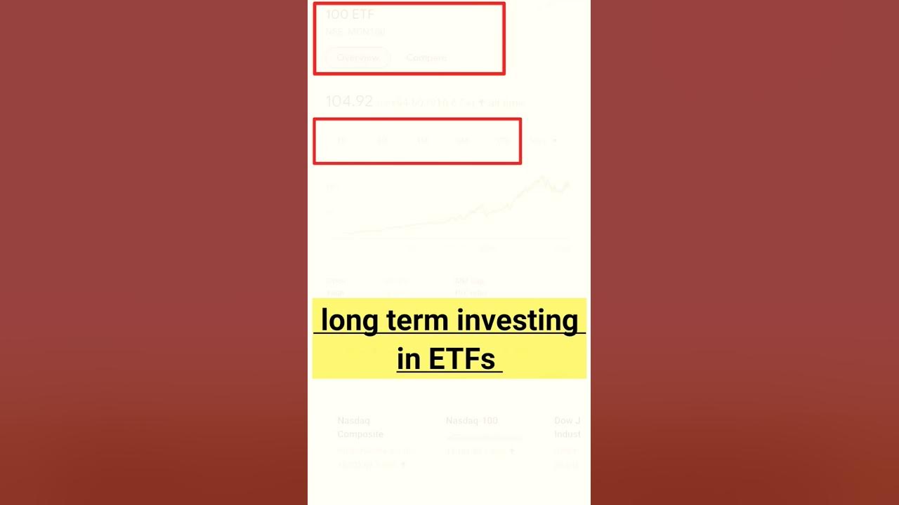 best etfs for long term etf investing etf stockmarket niftybees