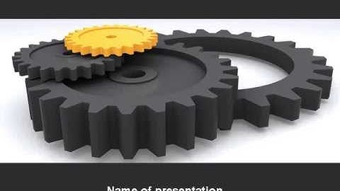 Mechanic Parts PowerPoint Template by PoweredTemplate.com