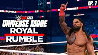 WWE 2K23 Universe Mode Ep. 1 - Royal Rumble PPV (PS5)