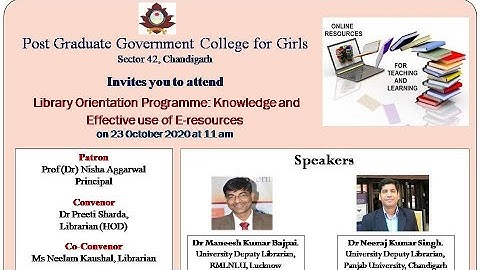 Library Orientation Programme: Knowledge and Effective use of E-resources