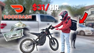 POV DoorDash on Surron E Bike! EASY MONEY!! $31/HR