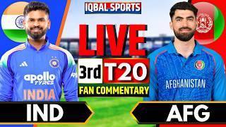 🔴IND vs AFG 3rd T20 Fan Commentary | Live Cricket Match Today | India vs Afghanistan | Live Score screenshot 4