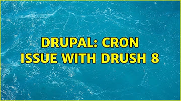 Drupal: Cron issue with Drush 8 (2 Solutions!!)