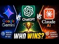 Google Gemini vs ChatGPT vs Claude ai |Who wins ?|who is best 🔥🔥