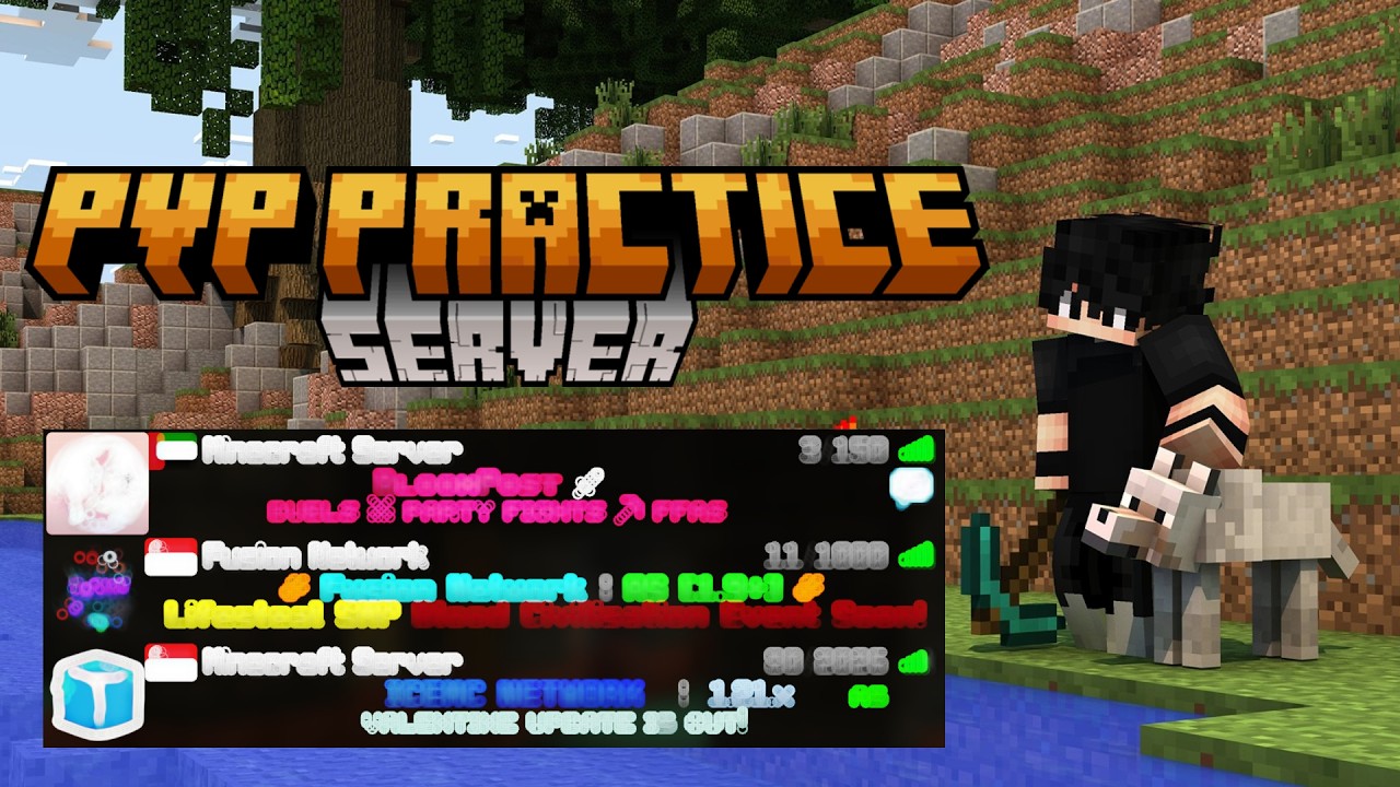 Top 3 Cracked Minecraft PRACTICE PVP SERVERS