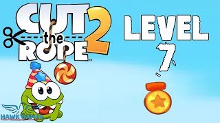 Cut The Rope 2 - Om Noms Birthday Level 7 3 Stars