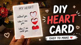 DIY Heart Card ❤️ | Easy Handmade Card Idea | Simple &amp; Cute Craft