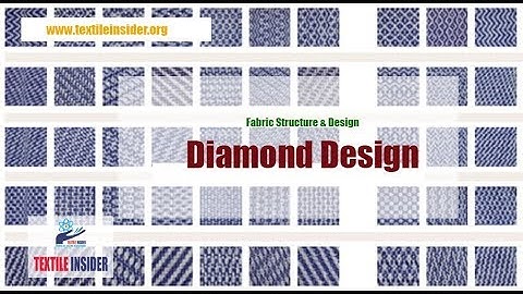Diamond Design।।Twill Derivative।।Fabric Structure and Design।।TEXTILE INSIDER।।2018