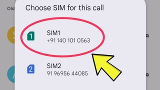 Dial Pe Sim Number Kaise Show Krate Hai Sim Number Show During Dial Contact Set Sim Number