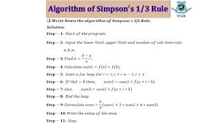 NUMERICAL METHODS LAB.Lec 9 Simpson’s 1 third Rule