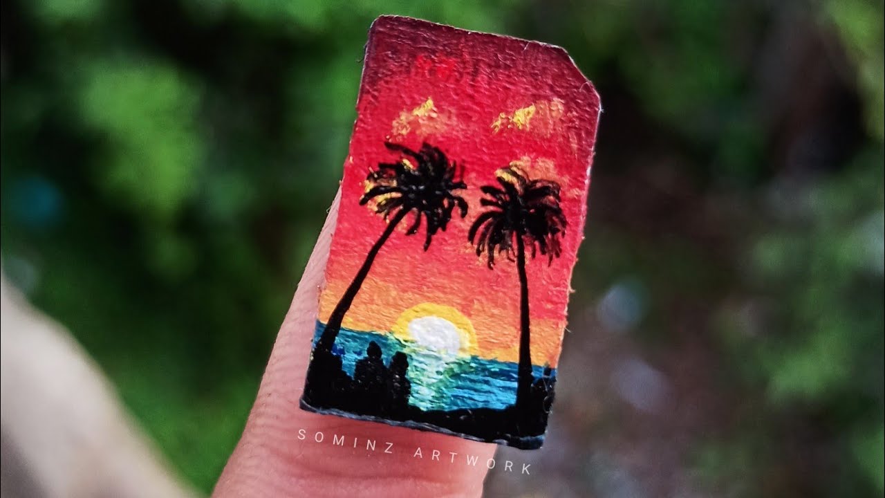 How to paint on sim cards YouTube