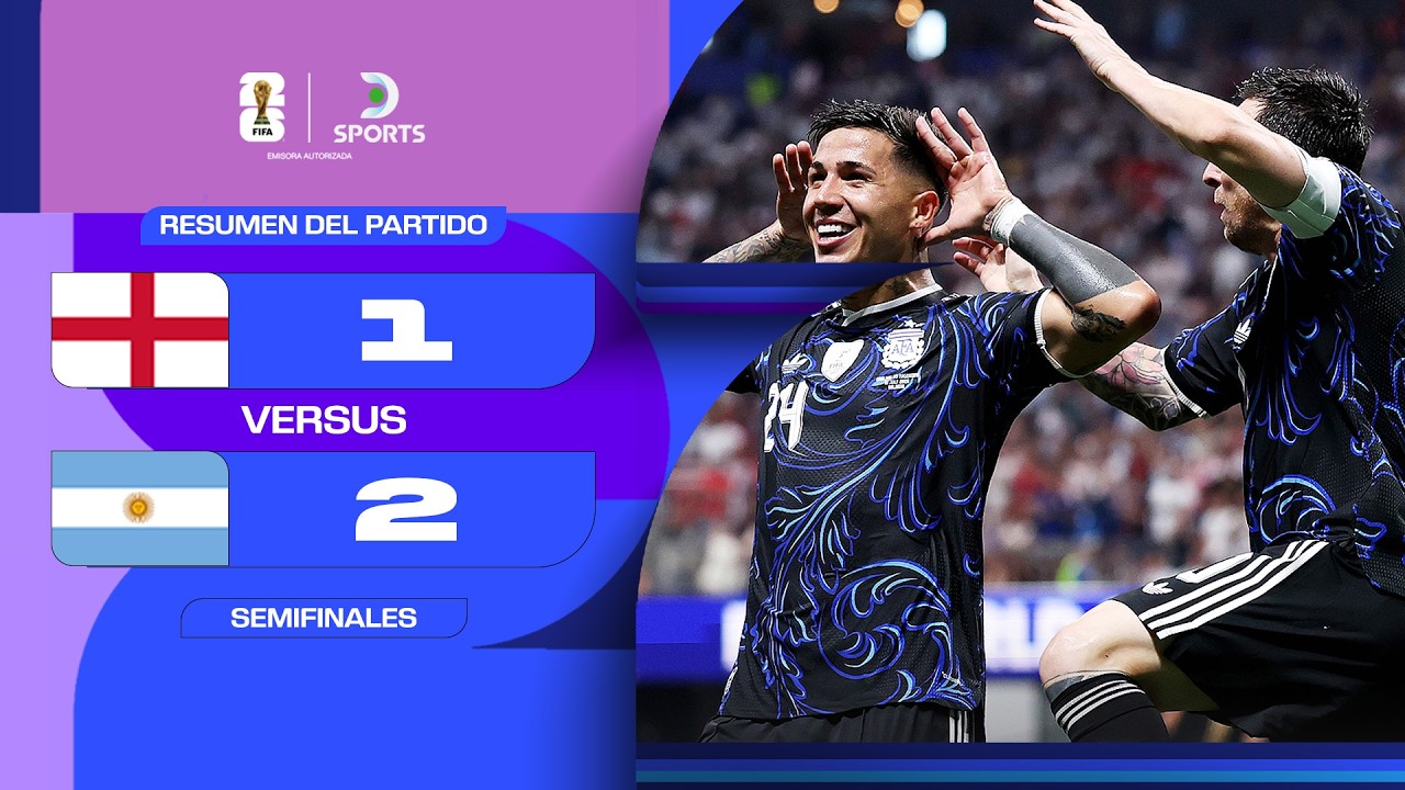 ►¡Argentina a la final! Remontada histórica sobre Inglaterra para buscar el bicampeonato