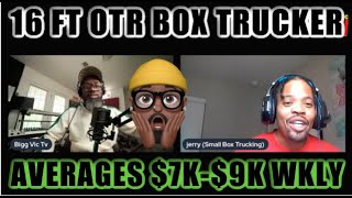 OTR Box Trucker Who Averages $7k-9k Weekly In A Small 16ft Gas Box Truck No Liftgate No Amazon 💎🚚 🔥🔥