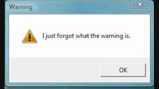 Dumb Windows Error messages