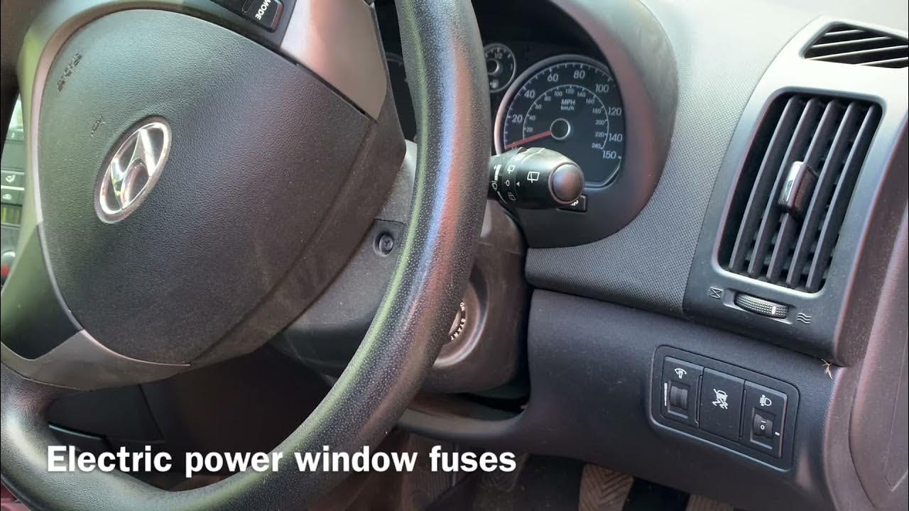 Hyundai i30 Electric Window Fuse Location - YouTube