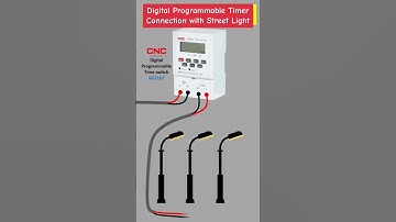 CNC Digital Programmable Timer Connection for Street Light